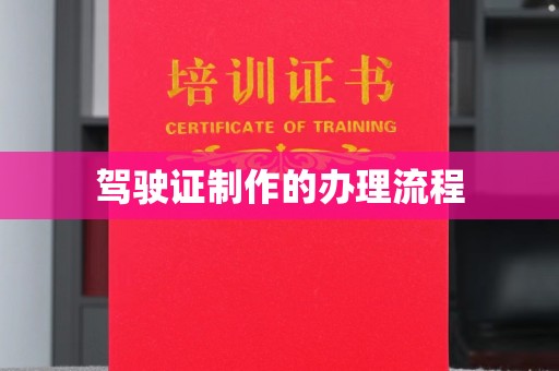 金平驾驶证制作的办理流程