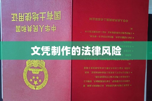 金平文凭制作的法律风险