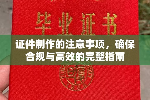 金平证件制作的注意事项，确保合规与高效的完整指南