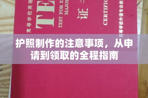 金平护照制作的注意事项，从申请到领取的全程指南