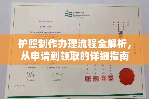 金平护照制作办理流程全解析，从申请到领取的详细指南