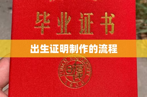 金平出生证明制作的流程