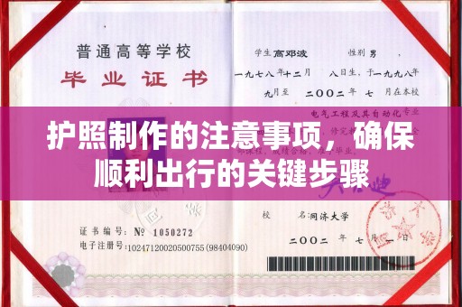 金平护照制作的注意事项，确保顺利出行的关键步骤