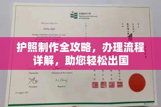 金平护照制作全攻略，办理流程详解，助您轻松出国