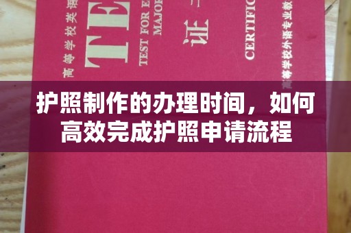 金平护照制作的办理时间，如何高效完成护照申请流程