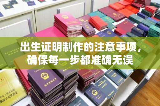 金平出生证明制作的注意事项，确保每一步都准确无误